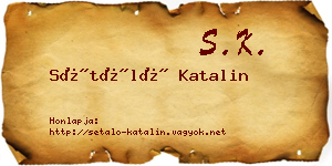 Sétáló Katalin névjegykártya
